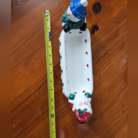 NWOT Christmas Snowman Santa Bowl Cracker Set - Picture 16 of 16